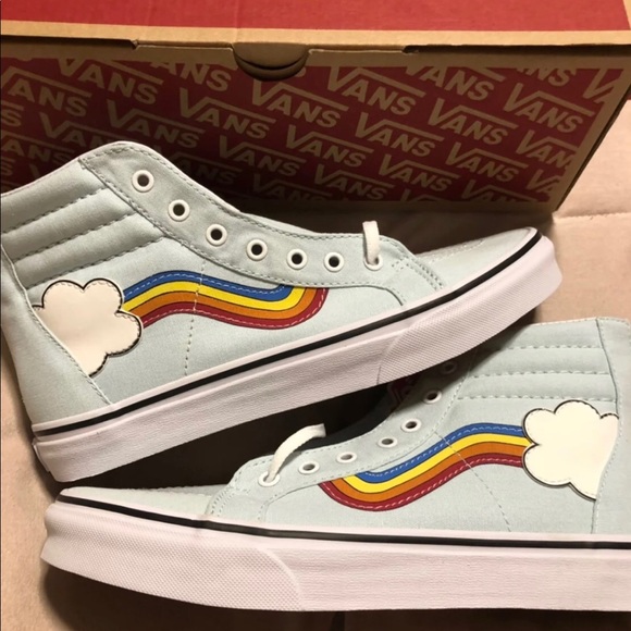 Vans Shoes - Vans SK8-Hi Zip Rainbow sidestripe